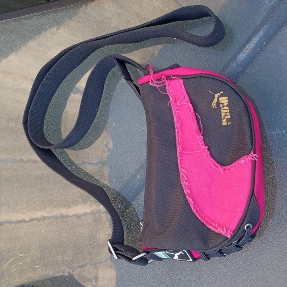 Puma distressed sporty crossbody bag